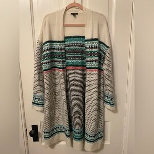 Multicolor Patterned Cardigan